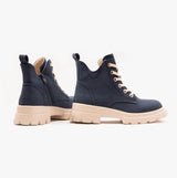 Heavenly Feet CLEA Womens Lace Ankle Boots Midnight