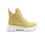 Heavenly Feet CLEA Womens Lace Ankle Boots Mustard