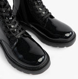 Heavenly Feet JUSTINA2 GLITTER Womens Ankle Boots Black Glitter