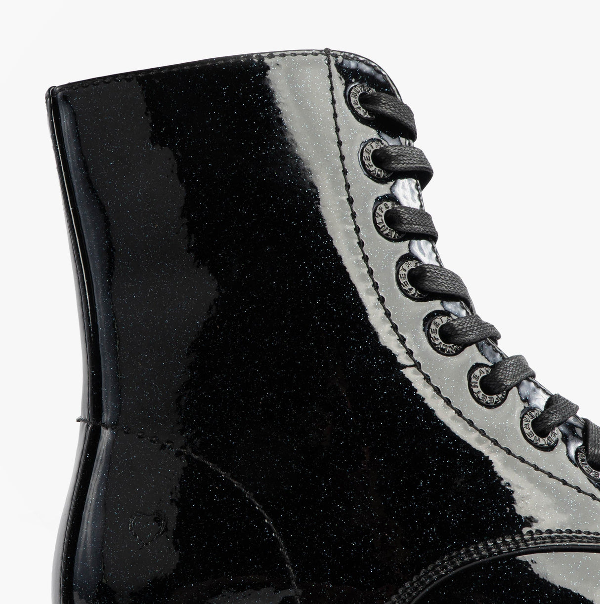 Heavenly Feet JUSTINA2 GLITTER Womens Ankle Boots Black Glitter