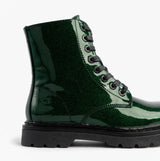 Heavenly Feet JUSTINA2 GLITTER Womens Ankle Boots Emerald Glitter