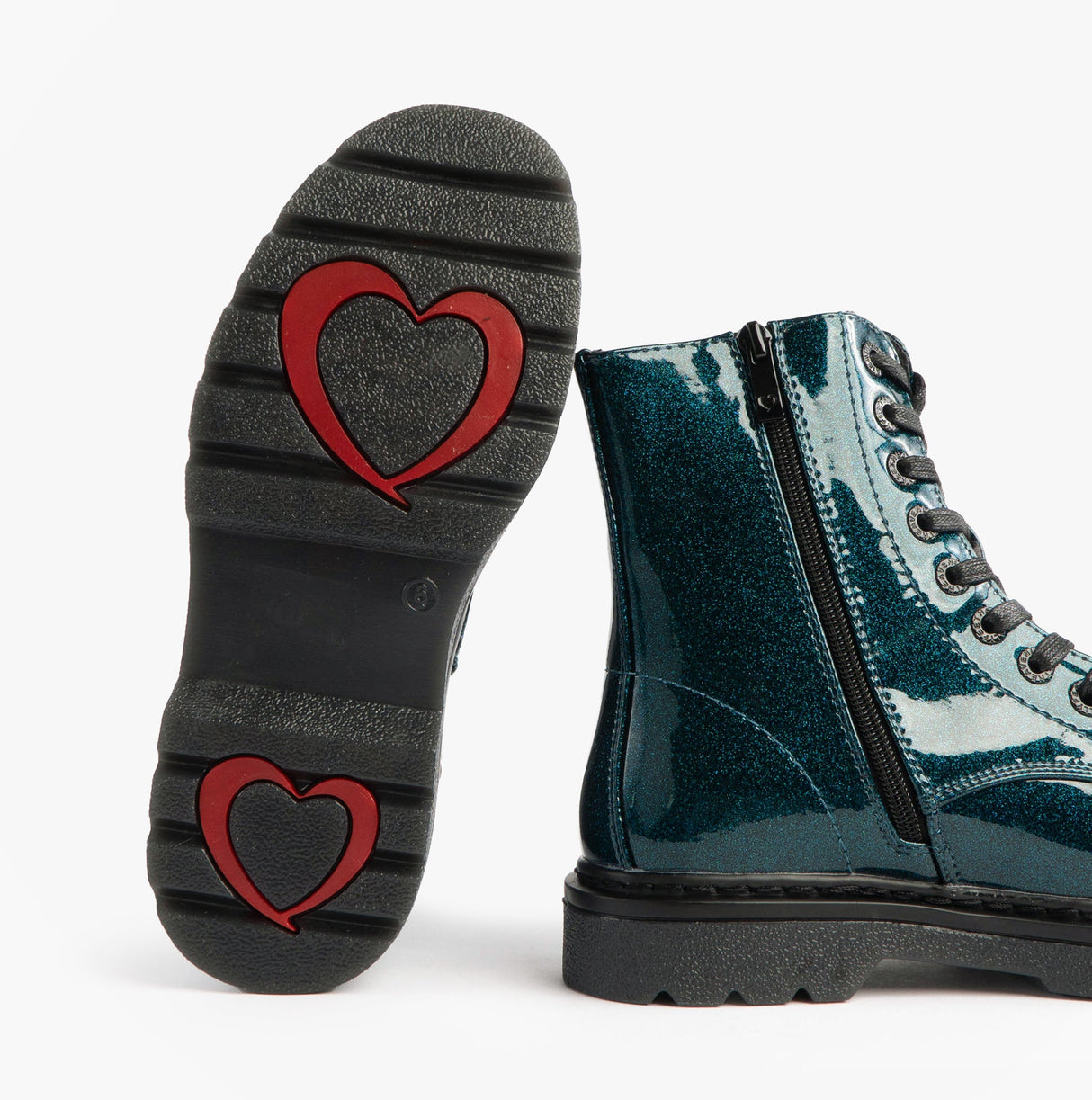 Heavenly Feet JUSTINA2 GLITTER Womens Ankle Boots Ocean Glitter