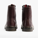 Heavenly Feet JUSTINA2 Womens Lace Up Boots Burgundy