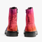 Heavenly Feet JUSTINA2 Womens Lace Up Boots Colour Crush Orange