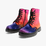 Heavenly Feet JUSTINA2 Womens Lace Up Boots Colour Crush Orange