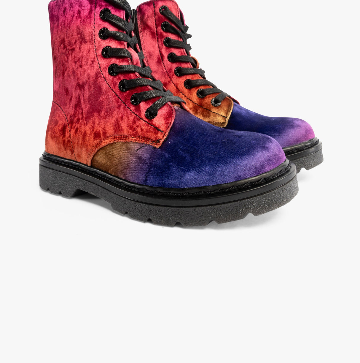 Heavenly Feet JUSTINA2 Womens Lace Up Boots Colour Crush Orange