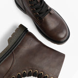 Heavenly Feet JUSTINA2 Womens Ankle Boots Chocolate