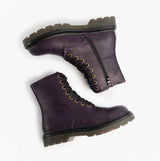 Heavenly Feet JUSTINA2 Womens Ankle Boots Purple