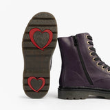 Heavenly Feet JUSTINA2 Womens Ankle Boots Purple