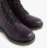 Heavenly Feet JUSTINA2 Womens Ankle Boots Purple