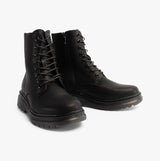 Heavenly Feet EVA Womens Lace Up Boots Black