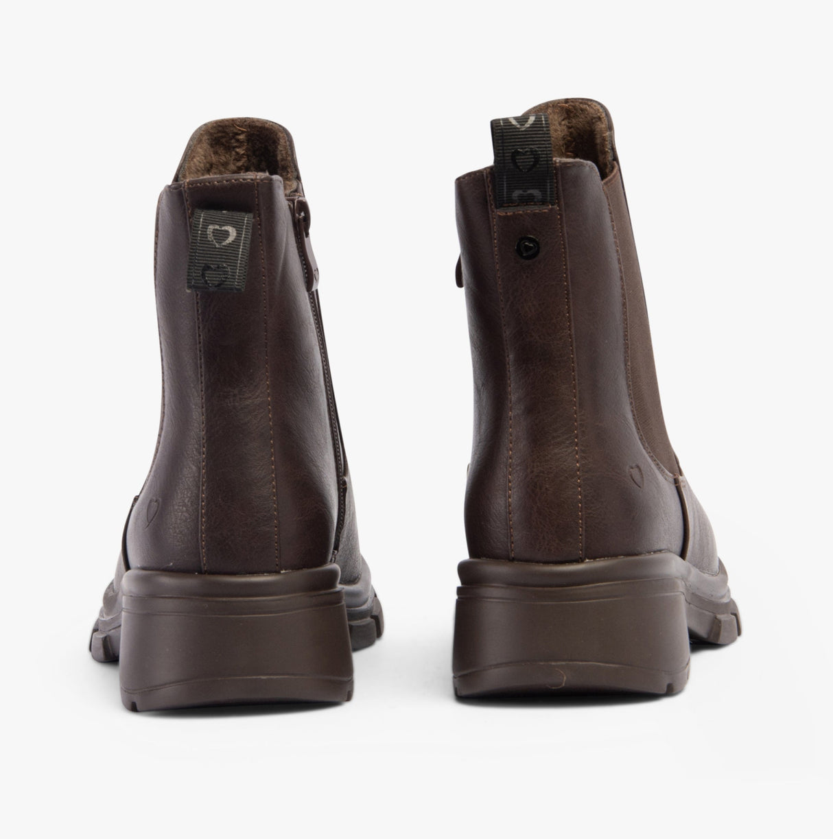 Heavenly Feet REMY Womens Chelsea Boots Chocolate