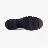 Heavenly Feet REMY Womens Chelsea Boots Floral Velour Blue