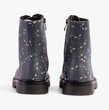 Heavenly Feet JUSTINA2 NEW BEE PRINT Womens Lace Up Boots Ocean