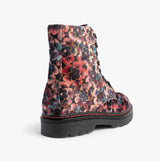 Heavenly Feet JUSTINA2 VIOLA VELOUR Womens Ankle Boots Rose Pink