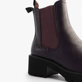 Heavenly Feet HONEYBELLE Womens Chelsea Boots Purple