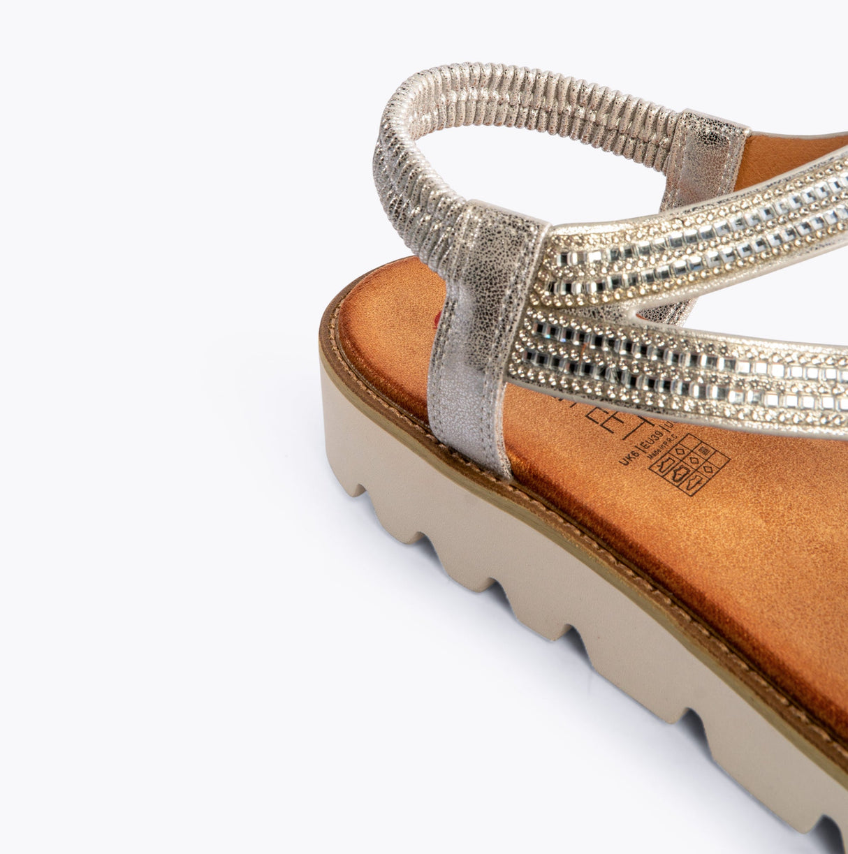 Heavenly Feet FRESCO Womens Sandals Silver