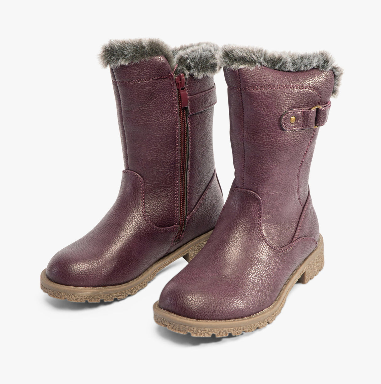 Heavenly Feet CHARLOTTE Girls Calf Boots Purple