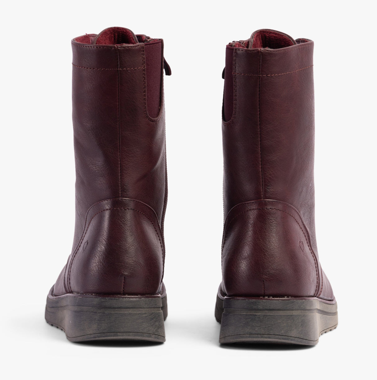 Heavenly Feet MARTINA4 Womens Ankle Boots Burgundy