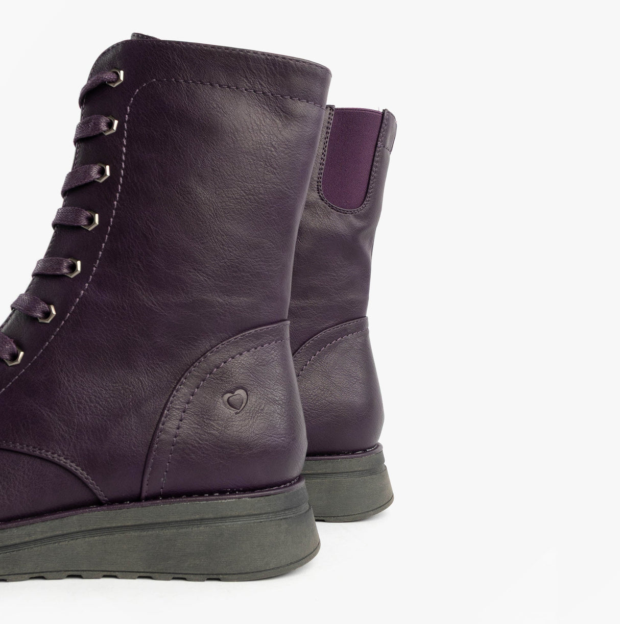 Heavenly Feet MARTINA4 Womens Ankle Boots Purple