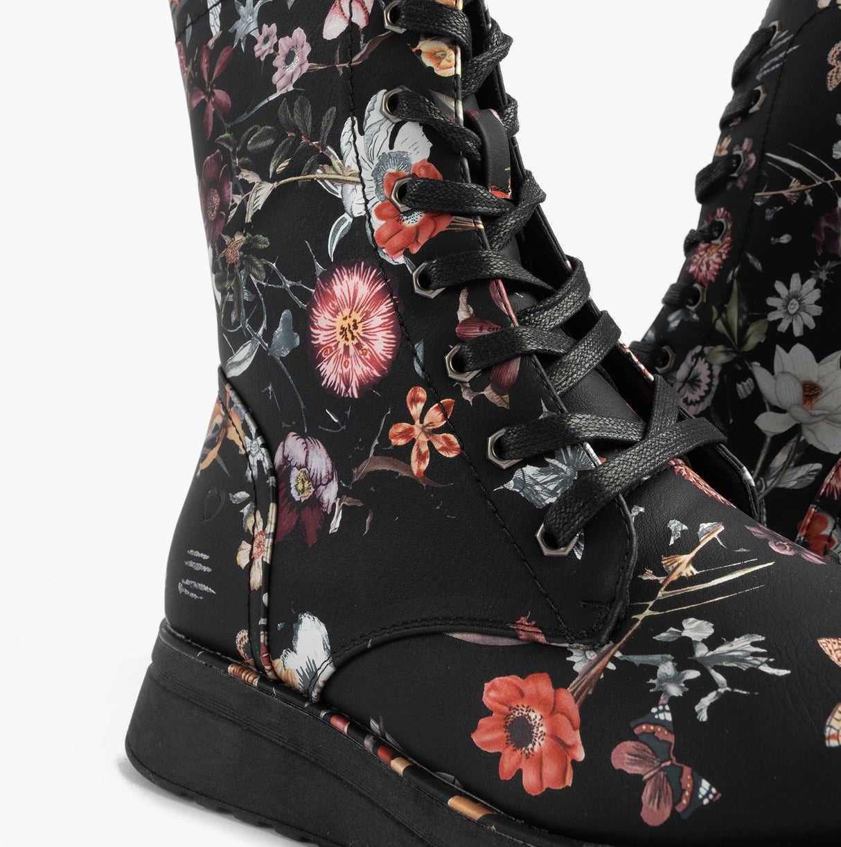 Heavenly Feet MARTINA4 PRINT FANTASY Womens Ankle Boots Black