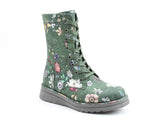 Heavenly Feet MARTINA4 PRINT FANTASY Womens Ankle Boots Forest