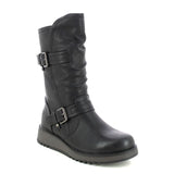 Heavenly Feet HANNAH4 Womens Mid Calf Boots Black