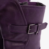 Heavenly Feet HANNAH4 Womens Mid-Calf Boots Purple