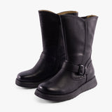 Heavenly Feet BELLA Womens Mid-Calf Boots Black