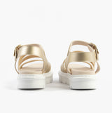 Heavenly Feet SAFFRON Womens Sandals Gold