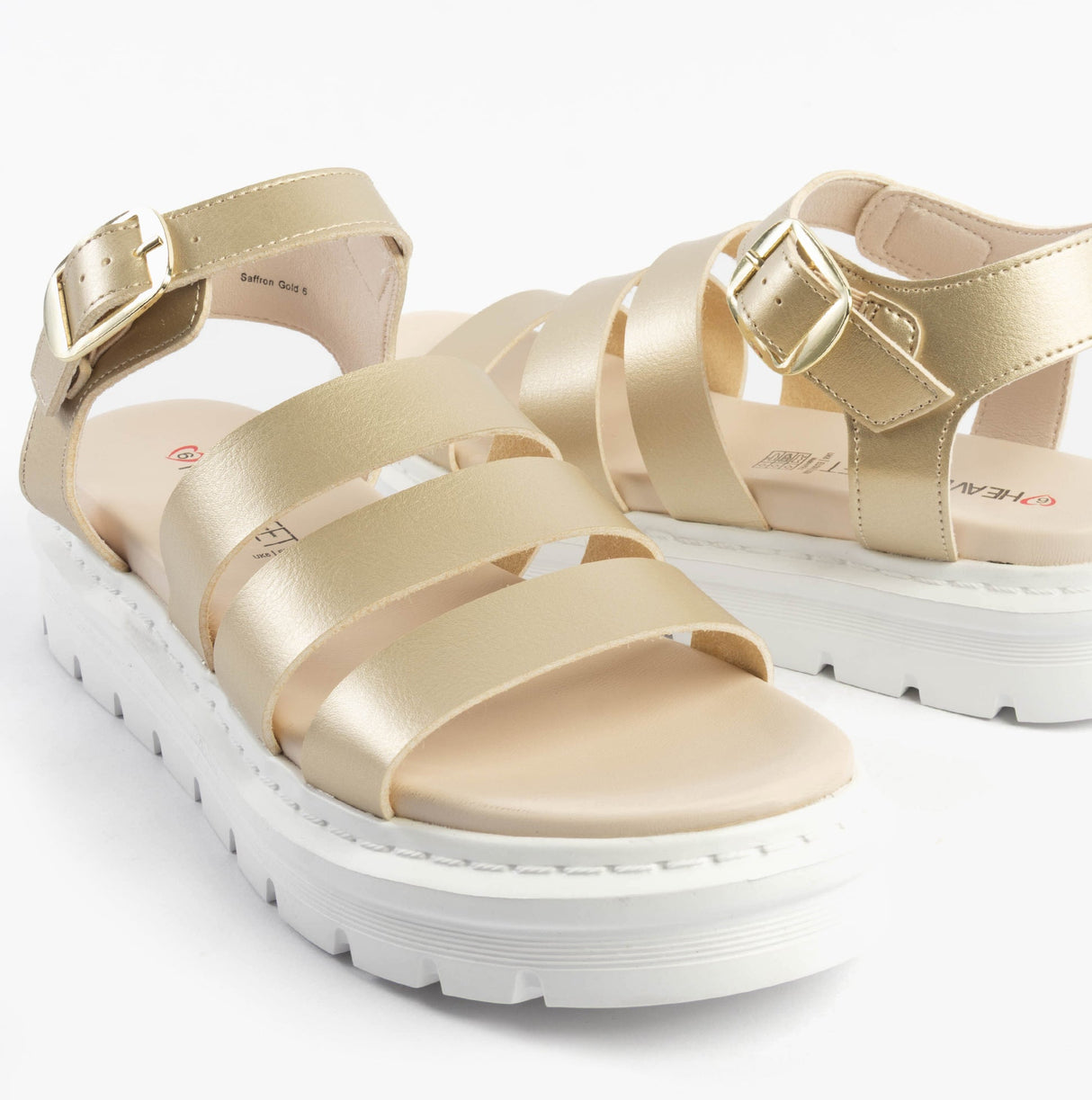 Heavenly Feet SAFFRON Womens Sandals Gold