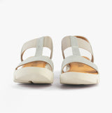 Heavenly Feet RITZ SHIMMER Womens Sandals Silver Shimmer