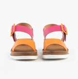 Heavenly Feet PISTACHIO Womens Sandals Fuchsia/orange