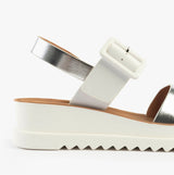 Heavenly Feet PISTACHIO Womens Sandals White/silver