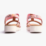 Heavenly Feet RITZ Womens Sandals Floral Pink