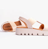 Heavenly Feet RITZ Womens Sandals Stone