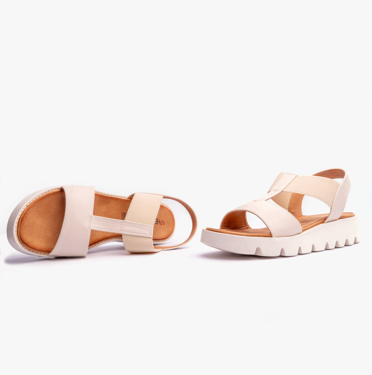 Heavenly Feet RITZ Womens Sandals Stone