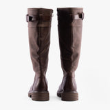 Heavenly Feet BRIANNA Womens Tall Boots Chocolate