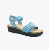 Heavenly Feet TRUDY Womens Sandals Blue