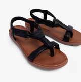 Heavenly Feet BUTTERCUP Womens Sandals Black