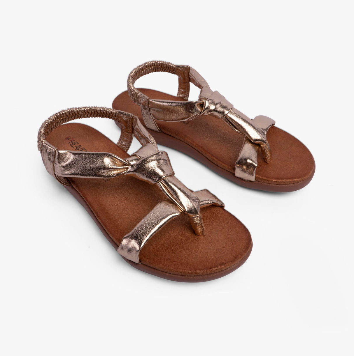 Heavenly Feet BUTTERCUP Womens Sandals Gold