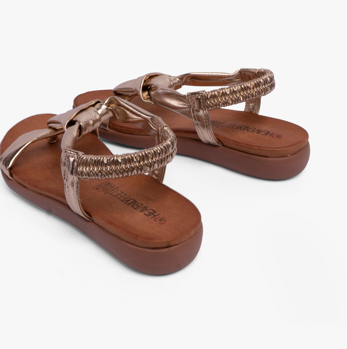 Heavenly Feet BUTTERCUP Womens Sandals Gold