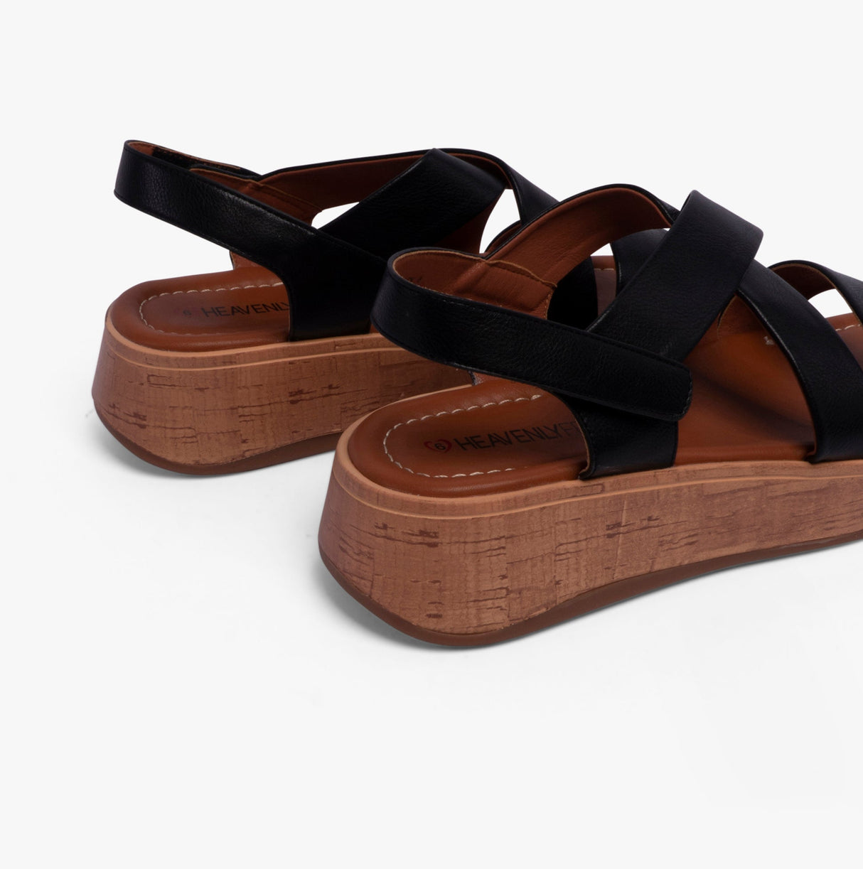 Heavenly Feet HARPER Womens Sandals Black