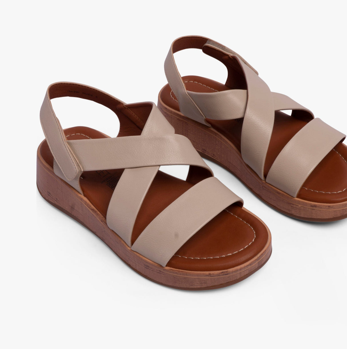 Heavenly Feet HARPER Womens Sandals Nude