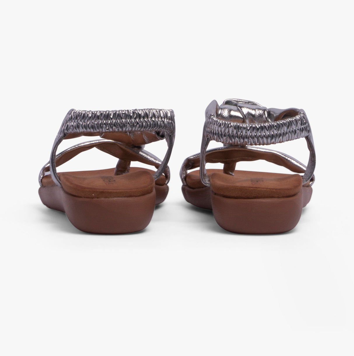 Heavenly Feet BUTTERCUP Womens Sandals Silver