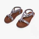 Heavenly Feet BUTTERCUP Womens Sandals Silver