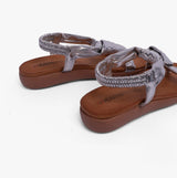 Heavenly Feet BUTTERCUP Womens Sandals Silver