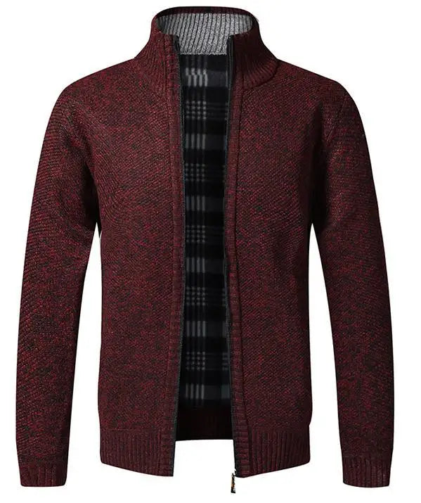 Wholesale Men's Sweater Coat Loose Sweater Men's Casual Youth Stand Collar Knitted Cardigan