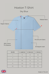 Hoxton T-shirt - Sky Blue
