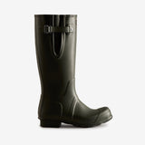Hunter ORIGINAL SIDE ADJUSTABLE Mens Wellies Dark Olive